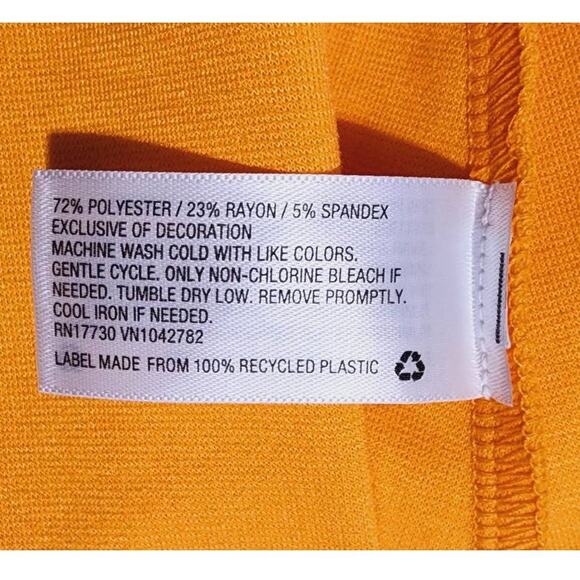 Wild Fable Orange Stripe A-Line Tennis Skirt Medium NEW - Picture 4 of 7